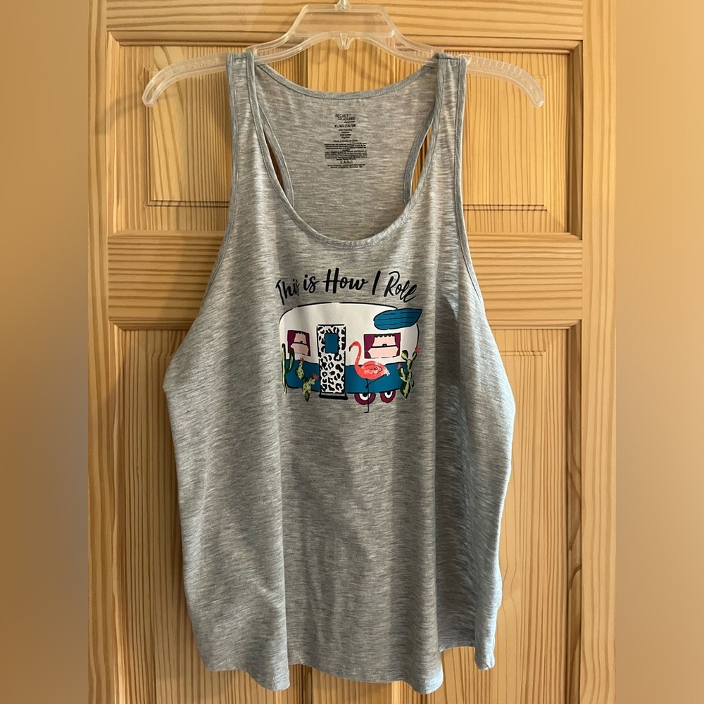 Gray This is‎ How I Roll Camping Tank Top Size XL